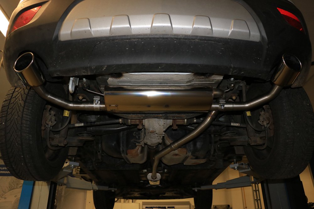 Fox Duplex Auspuff Sportauspuff Sportendschalldämpfer für Opel Mokka 4x4 1,4l