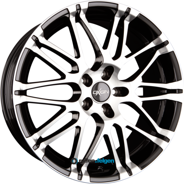 OXIGIN 14 OXROCK 8.5x19 ET42 5x108 NB72.6 Black Full Polish (BFP)