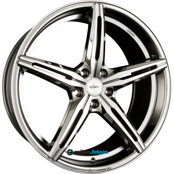 OXIGIN 23 DIAMOND 9.5x19 ET37 5x120 NB72.6 Black Chrome Polish (BCP)