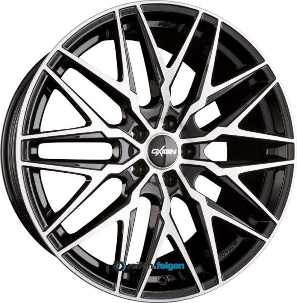 OXIGIN 25 OXCROSS 7.5x17 ET45 5x114.3 NB72.6 Black Full Polish (BFP)