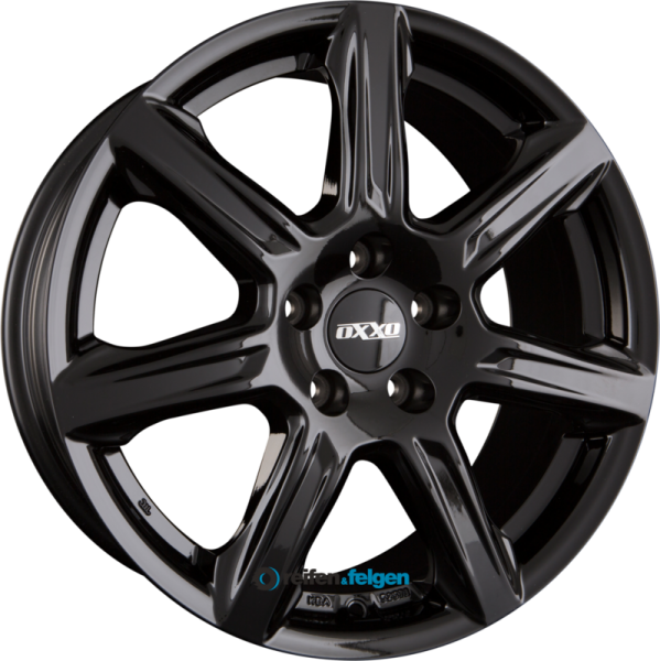 OXXO FEROX (OX20) 7.5x17 ET45 5x108 NB67.1 BLACK - Black