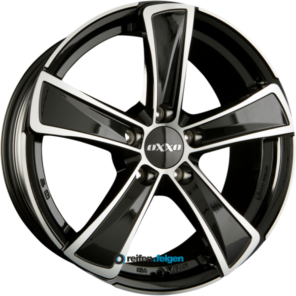 OXXO KALLISTO (OX05) 7.5x17 ET45 5x112 NB66.6 Black Polished (GBFP)