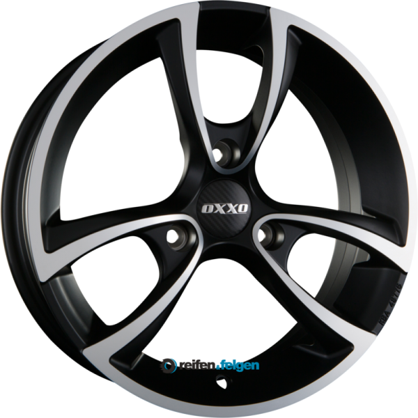 OXXO TRIAS (RG18) 6x15 ET25 3x112 NB57.1 BLACK - Mattschwarz Frontpoliert