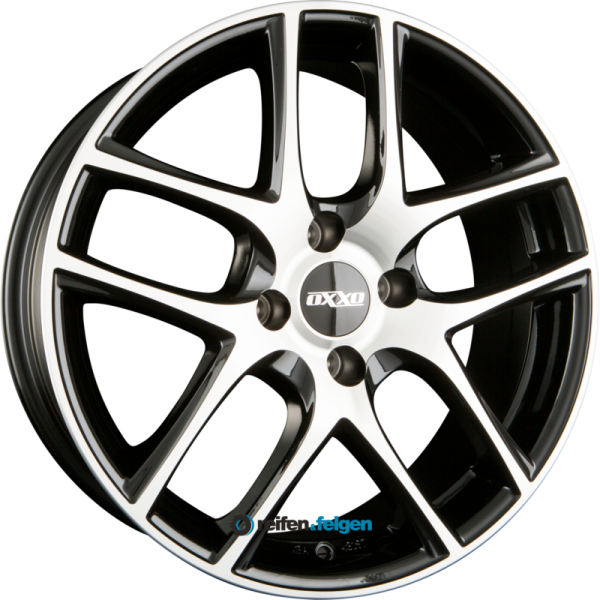 OXXO VAPOR (RG12) 7.5x18 ET38 5x100 NB63.4 POLISHED - Black Polished