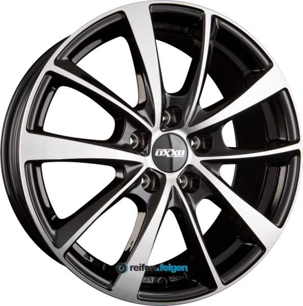 OXXO VIDORRA (OX18) 6.5x16 ET38 4x108 NB67.1 BLACK - Black Polished