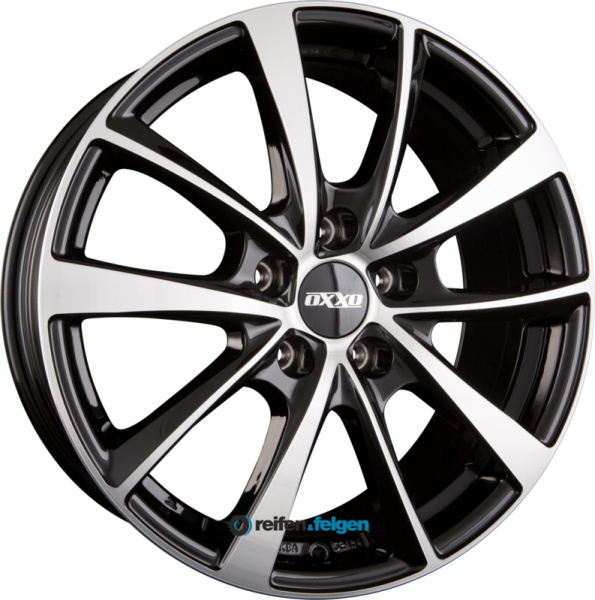 OXXO VIDORRA (OX18) 7x17 ET48 5x100 NB63.4 BLACK - Black Polished