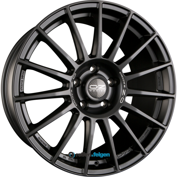 OZ-Racing SUPERTURISMO DAKAR 10x21 ET33 5x130 NB84.1 Matt Black + Silver Lettering