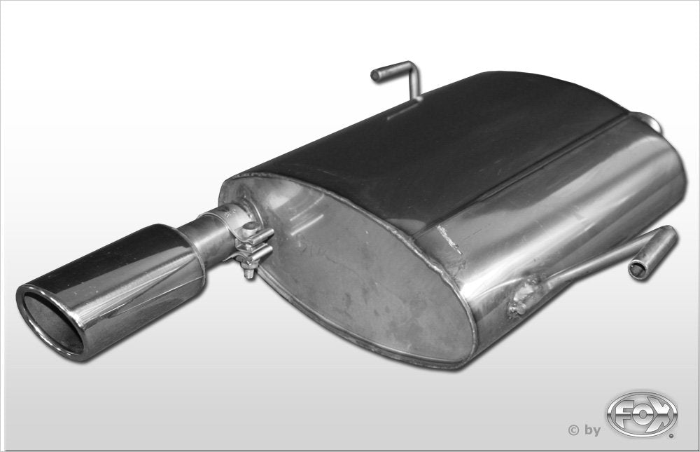 Fox Auspuff Sportauspuff Endschalldämpfer für Peugeot 206 SW 1.6l 16V 80kW