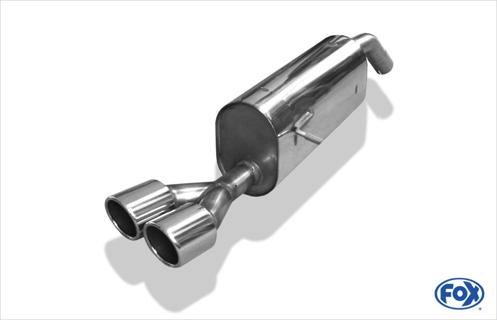Fox Auspuff Sportauspuff Endschalldämpfer für Peugeot 207 SW RC 1.6l 128W