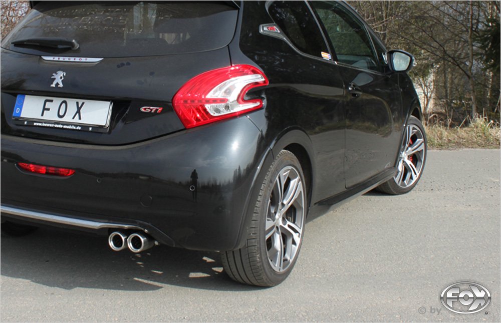 Fox Auspuff Sportauspuff Endschalldämpfer für Peugeot 208 GTI 1.6l 147kW