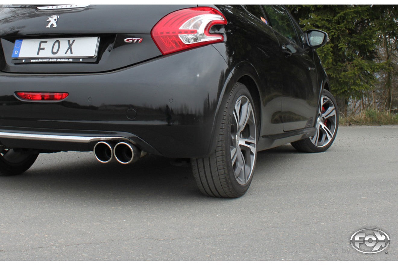 Fox Auspuff Sportauspuff Komplettanlage für Peugeot 208 GTI 1,6l 147kW