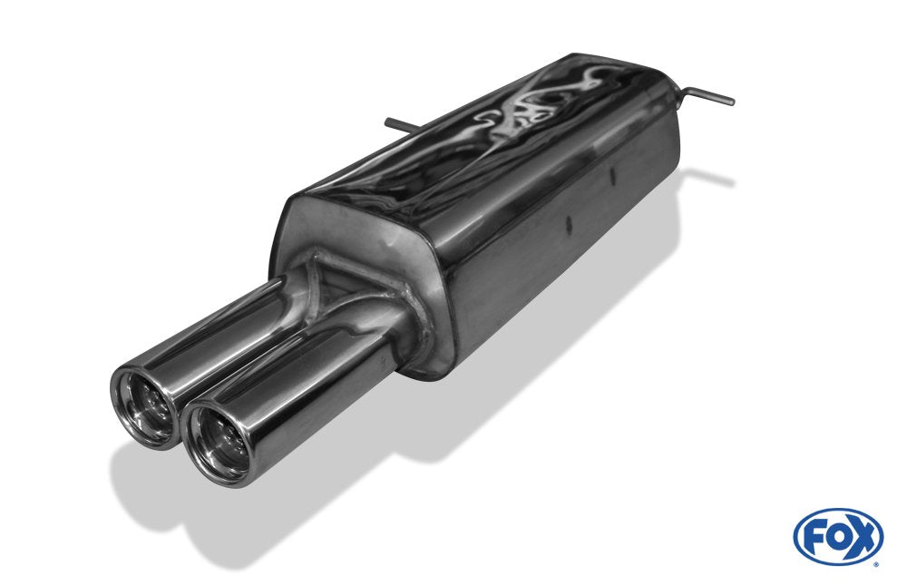 Fox Auspuff Sportauspuff Endschalldämpfer für Peugeot 307 1.4l 55/65kW 1.6l 80kW