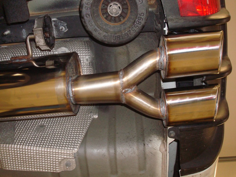 Fox Auspuff Sportauspuff Endschalldämpfer für Peugeot 308 cc 1.6l THP 147kW