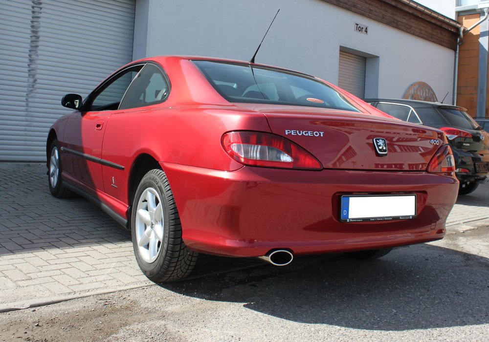 Fox Auspuff Sportauspuff Endschalldämpfer für Peugeot 406 Limo 1,6l 65kW 1,8l