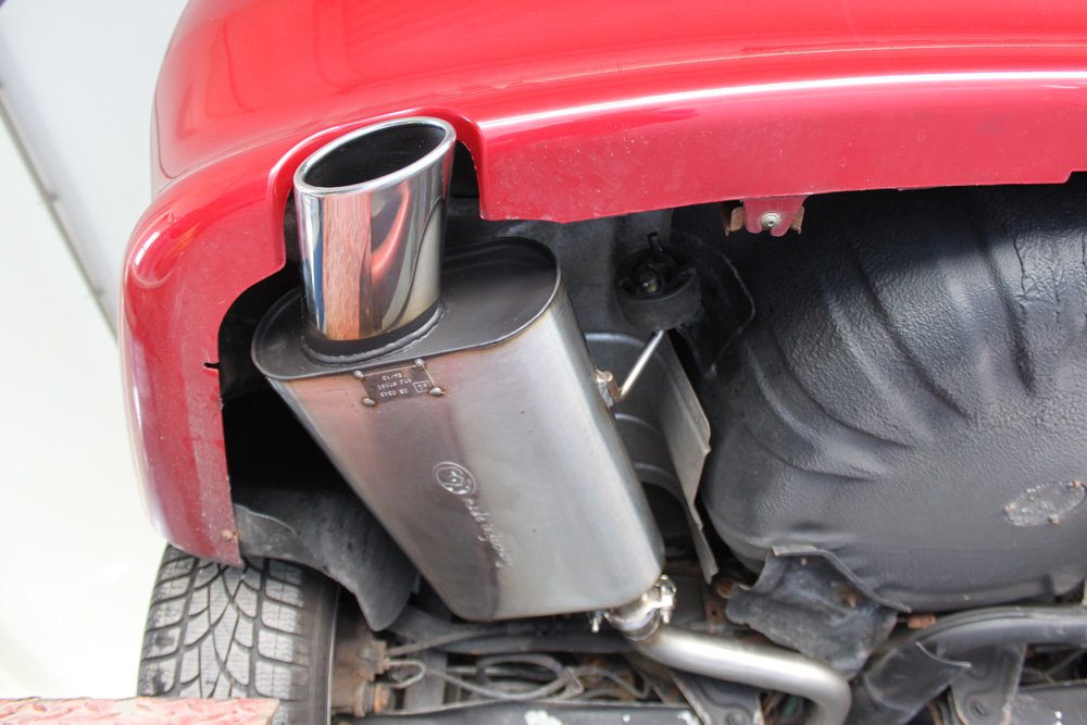 Fox Auspuff Sportauspuff Endschalldämpfer für Peugeot 406 Limo 1,6l 65kW 1,8l