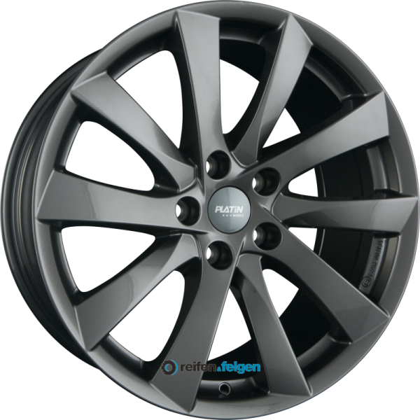 PLATIN P 106 8.5x18 ET35 5x114.3 NB64.1 Dark Anthrazit werk91-4 8,5x18 ET35 5x114,3 Alufelge