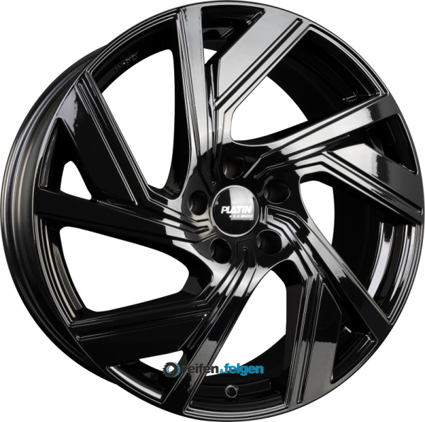 PLATIN P 114 8x20 ET45 5x114.3 NB73.1 Black werk91-4 8x20 ET45 5x114,3 Alufelge Schwarz