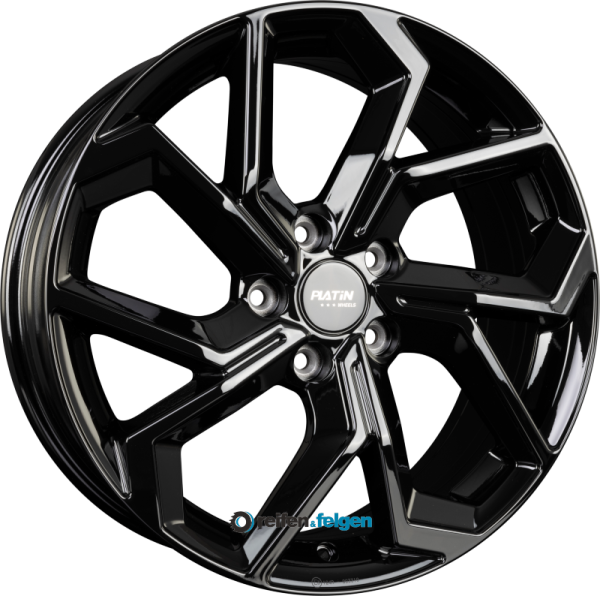PLATIN P 117 7x18 ET50 5x114.3 NB67.1 Black Glossy