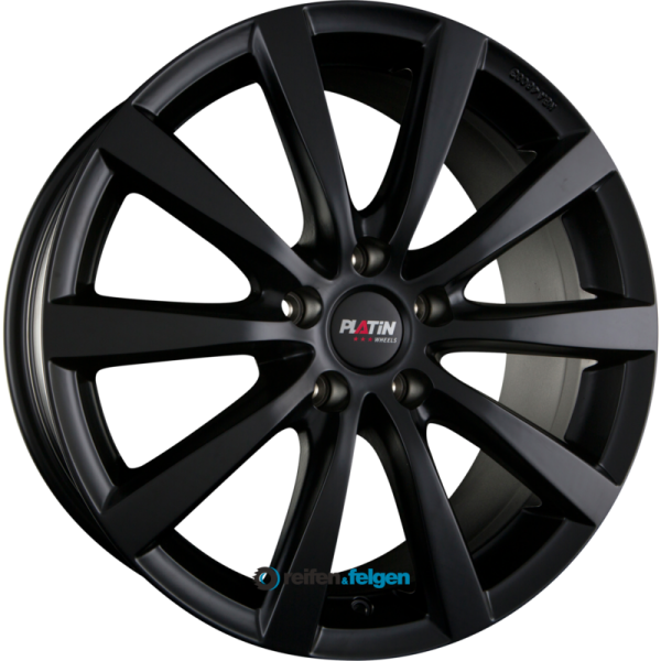 PLATIN P 66 8.5x20 ET42 5x114.3 NB72.6 Schwarz Matt werk91-4 8,5x20 ET42 5x114,3 Alufelge