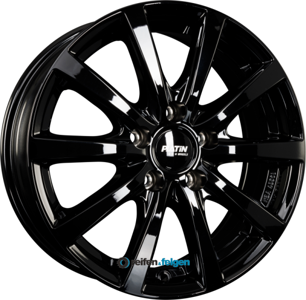 PLATIN P 69 7x17 ET40 5x114.3 NB72.6 Black Shiny werk91-4 7x17 ET40 5x114,3 Alufelge Schwarz