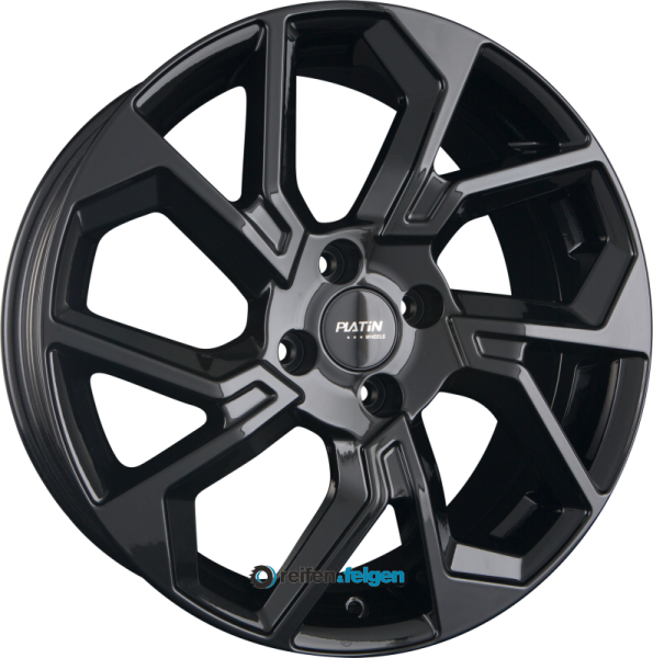 PLATIN WHEELS P 103 7x18 ET35 4x108 NB65.1 Black Gloss
