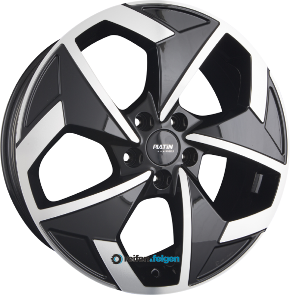 PLATIN WHEELS P 104 7x18 ET50 5x108 NB63.4 Black Polished