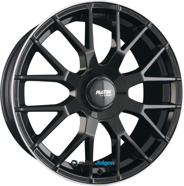 PLATIN WHEELS P 108 8x19 ET43 5x112 NB66.6 Black Lip Polish