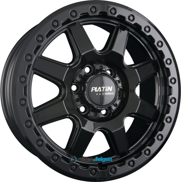 PLATIN WHEELS P 111 8x18 ET55 6x130 NB84.1 Black Glossy