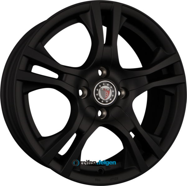 PLATIN WHEELS P 53 6x15 ET45 4x100 NB63.4 Matt Black
