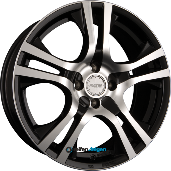PLATIN WHEELS P 53 6x15 ET45 4x100 NB63.4 Schwarz Poliert