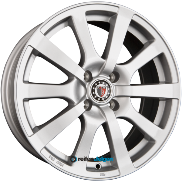 PLATIN WHEELS P 58 6.5x15 ET38 4x100 NB63.4 Silber