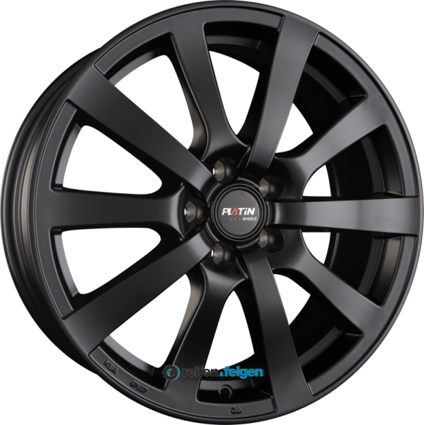 PLATIN WHEELS P 58 7x17 ET40 5x120 NB72.6 Matt Black werk91-4 7x17 ET40 5x120 Alufelge Matt Schwarz