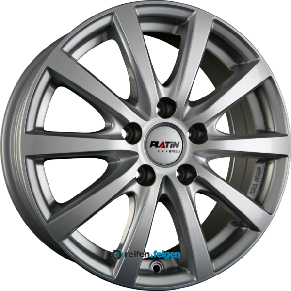 PLATIN WHEELS P 69 7.5x17 ET51 5x120 NB65.1 Polar Silber