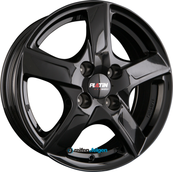 PLATIN WHEELS P 84 6x15 ET35 4x100 NB63.3 Diamant Schwarz