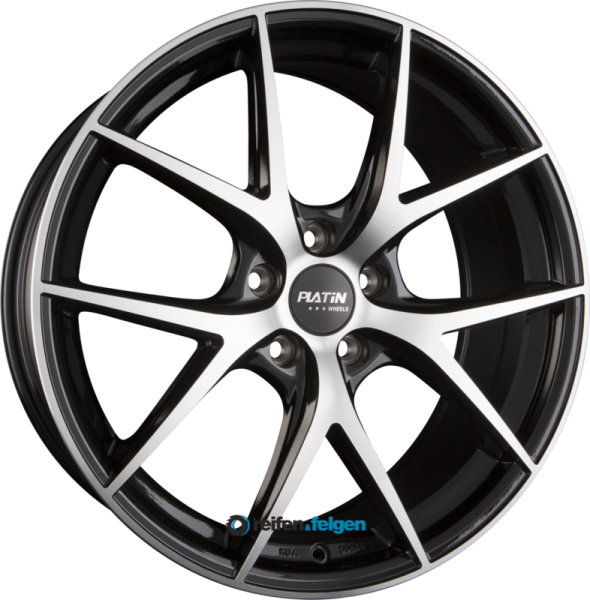 PLATIN WHEELS P 94 8x19 ET25 5x112 NB72.5 Black Polished