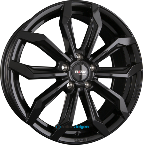 PLATIN WHEELS P 98 7x17 ET51 5x112 NB66.6 Black Shiny