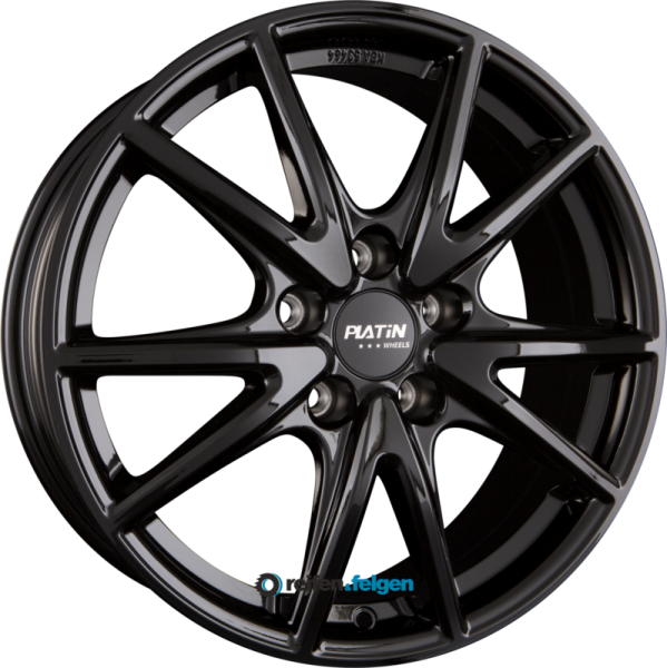 PLATIN WHEELS P 99 7x17 ET40 5x112 NB57.1 Jetblack werk91-4 7x17 ET40 5x112 Alufelge Schwarz