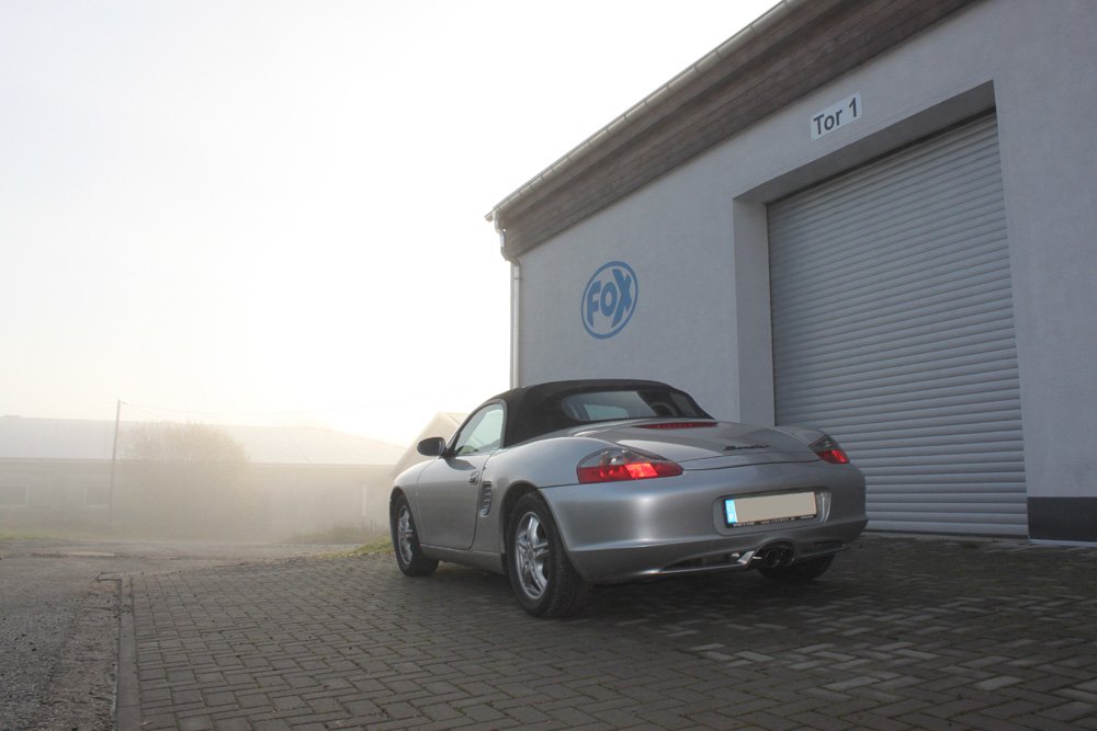 Fox Auspuff Sportauspuff Endschalldämpfer für Porsche Boxster 986 3,2l