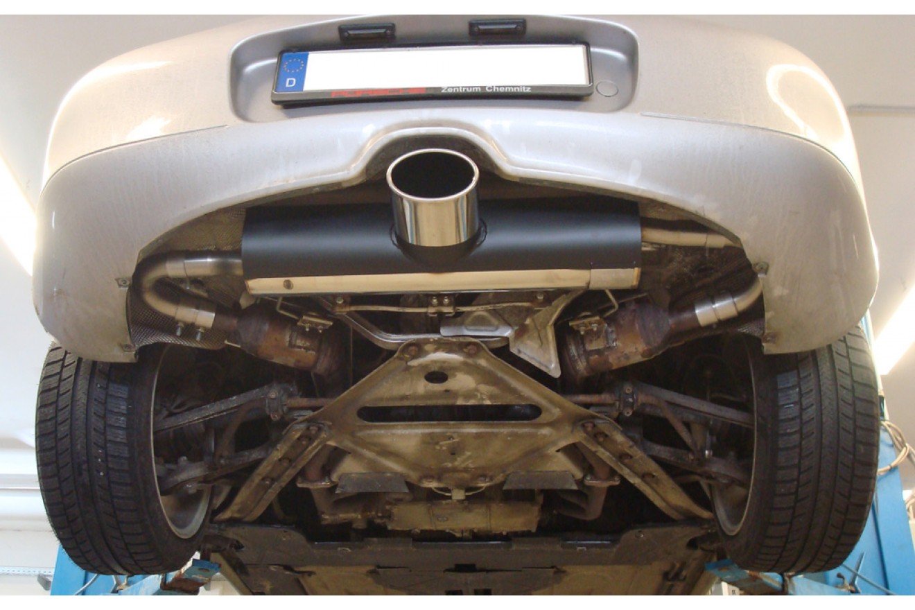 Fox Auspuff Sportauspuff Endschalldämpfer für Porsche Boxster 986 2.7l 3.2l