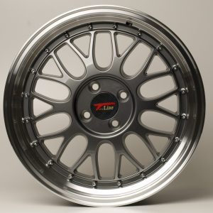 GTP 020 7,5x17 4x100 ET35 Gunmetal Poliert GTP WHEELS 7,5x17 ET35 4x100 Alufelge Gunmetal