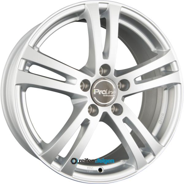ProLine Wheels BX700 8x18 ET46 5x127 NB71.6 Arctic Silver (AS) werk91-4 8x18 ET46 5x127 Alufelge Silber