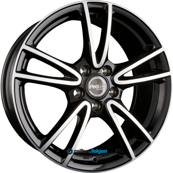 ProLine Wheels CX300 6.5x16 ET49 5x114.3 NB74.1 Black Polished