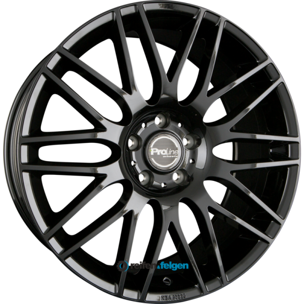 ProLine Wheels PXK 8.5x19 ET40 5x114.3 NB74.1 Black Glossy