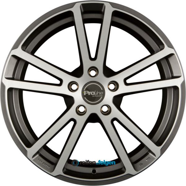 ProLine Wheels PXR 8.5x20 ET45 5x112 NB66.6 Gun Metal Brushed (GMB) werk91-4 8,5x20 ET45 5x112 Alufelge