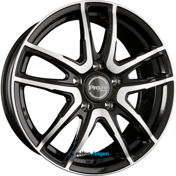 ProLine Wheels PXV 7x17 ET38 5x105 NB56.6 Black Polished
