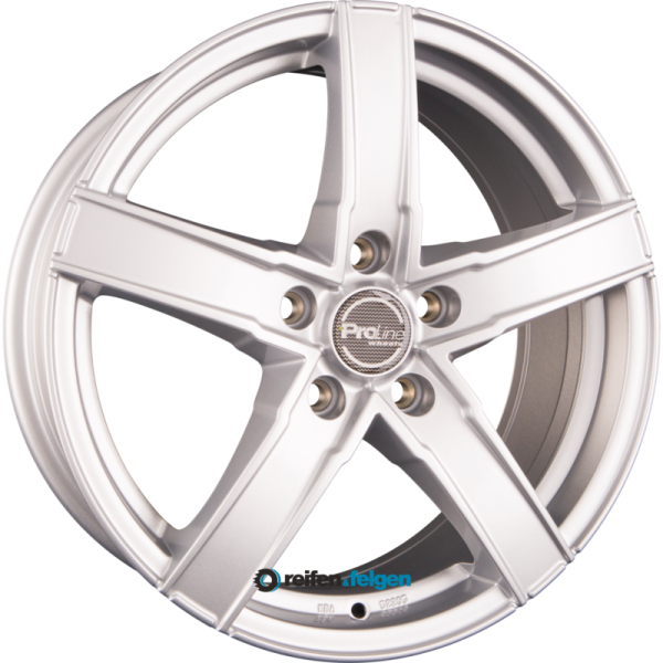 ProLine Wheels SX100 7x17 ET40 5x114.3 NB74.1 Metallic Silver