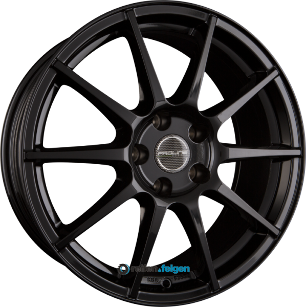 ProLine Wheels UX100 8x19 ET48 5x112 NB66.6 Black Glossy (BG) werk91-4 8x19 ET48 5x112 Alufelge Schwarz