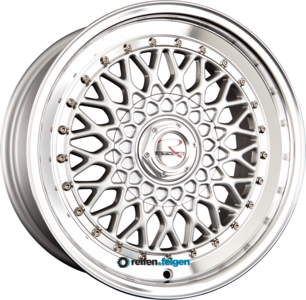 R STYLE WHEELS RS01 7.5x17 ET35 5x112 NB73.1 Silber Hornpoliert