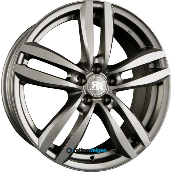 RACER WHEELS TARGET 7.5x18 ET45 5x120 NB72.6 Gun Metal werk91-4 7,5x18 ET45 5x120 Alufelge