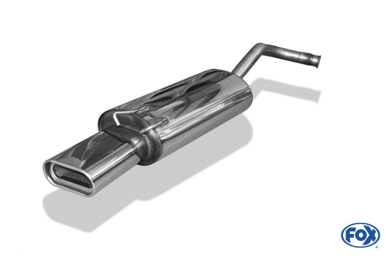 Fox Auspuff Sportauspuff Endschalldämpfer für Renault 19 - 5 türer 1,8l